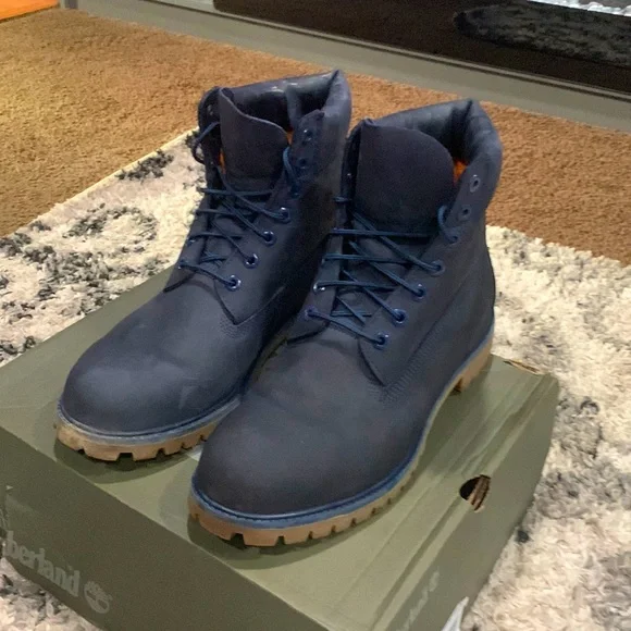 Size 11 Timberland dark blue Timberland Premium 6 Inch WTP Boot  main image 3